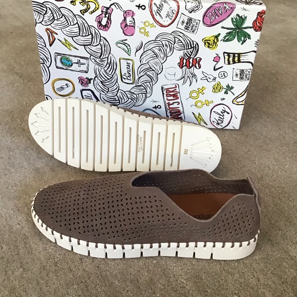 JEFFREY CAMPBELL Perforated Suede Slip On Shoes - Picture 8 of 8